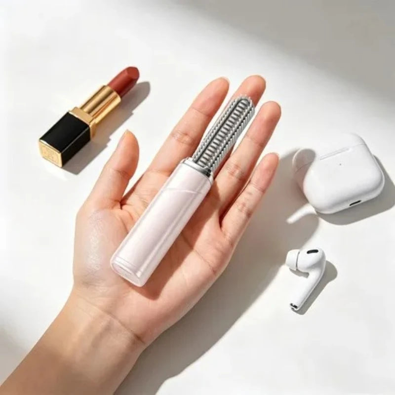 2026Portable Mini Straight Bangs Comb Hair Comb Wireless Charging Curling Iron Portable Styling Electric Comb Does Not Hurt Hair