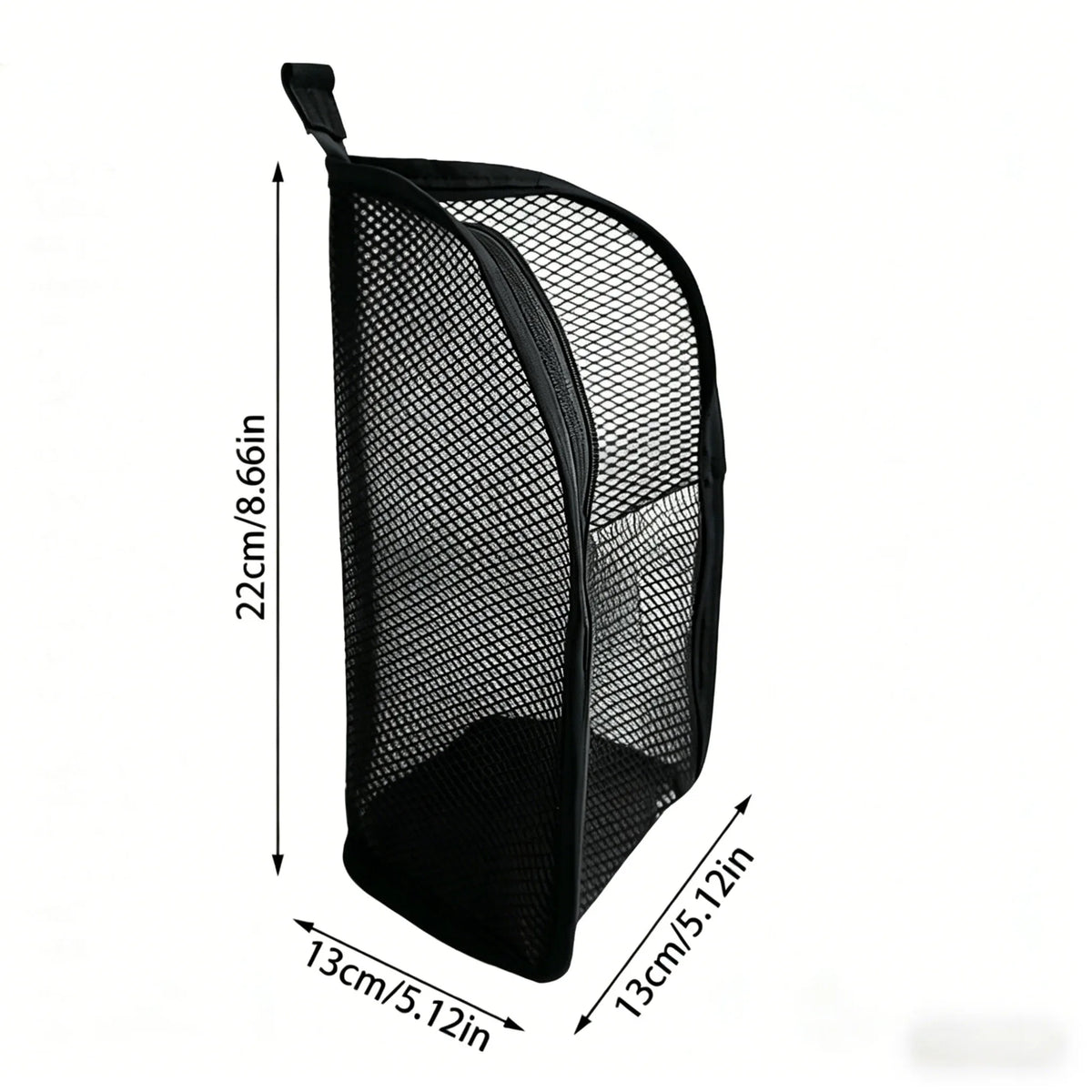 Portable Mesh Standing Toiletry Bag, Lightweight Foldable Clear Hanging Travel Organiser for Toothbrush & Travel