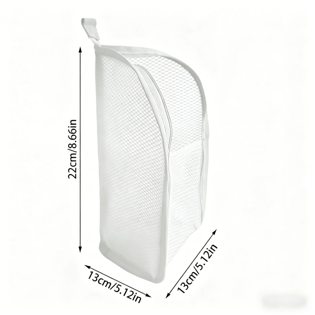 Portable Mesh Standing Toiletry Bag, Lightweight Foldable Clear Hanging Travel Organiser for Toothbrush & Travel